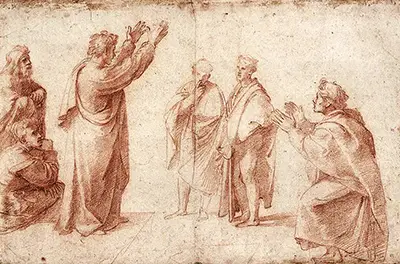 Study for St Paul Preaching in Athens Raphael